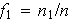 $f_{1}=n_{1}/n$