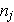 $n_{j}$