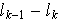 $l_{k-1}-l_{k}$