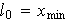 $l_{0}=x_{\min }$