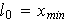 $l_{0}=x_{min}$