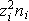 $z_{i}^{2}n_{i}$