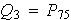 $Q_{3}=P_{75}$