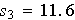 $s_{3}=11.6$