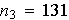 $n_{3}=131$