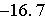 $-16.7$
